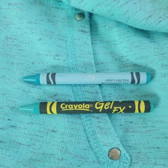 Made for Life Full Zip Sweatshirt Hooded Drawstring Womens Large Blue Green - Picture 8 of 11